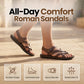 ⏰ 50% RABATT! 👞 Herren Römersandalen Sommer lässig – Weiche Sohle, atmungsaktiv & rutschfest – Ideal für Strand & Freizeit 🌊
