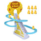 🦆✨ Kleines Entchen, das die Treppe hochläuft – Lustiges elektrisches Spielzeug, leuchtende Farben, perfekt zum Wecken und Zum-Lachen-Bringen deines Babys 🎶🧸