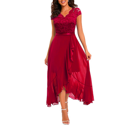 Elegantes Spitzen-Abendkleid