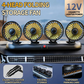 4-Head Car Cooling Fan with 360 Degree Rotation