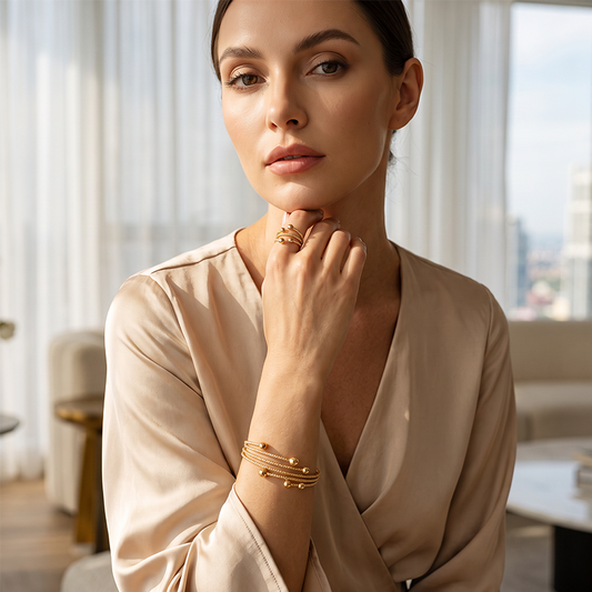 🎉 2026 Sale — Über 68.000 verkauft! 💍 Funkelndes Wickelarmband-Set für Damen – Mehrlagiges Glanz-Design ✨