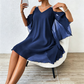 🍃🌸 LIMITIERTES ANGEBOT 50% RABATT! 👗 Vielseitiges Kleid mit V-Ausschnitt und schulterfreiem Design – Weich und bequem – Mühelos von Tag zu Nacht.