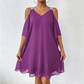 🍃🌸 LIMITIERTES ANGEBOT 50% RABATT! 👗 Vielseitiges Kleid mit V-Ausschnitt und schulterfreiem Design – Weich und bequem – Mühelos von Tag zu Nacht.