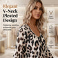 Schicke Leopardenmuster-Pendelbluse