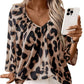 Schicke Leopardenmuster-Pendelbluse