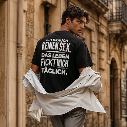 👕 50% RABATT! 😄 Herren T-Shirt mit witzigem deutschen Spruch – Weiche Baumwolle, Rundhals & kurze Ärmel – Perfekt für entspannte Tage & gute Laune 🇩🇪