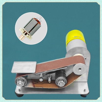 📢📢【Bisher bester Preis – Limitiert!!】 ⏰Mini Elektro Bandschleifer – Tragbarer Schleifer & Polierer für Holz, Metall und DIY-Projekte