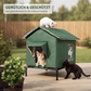 ⏰ NUR FÜR KURZE ZEIT: 50 % RABATT! 🐈 Wetterfestes erhöhtes Katzenhaus für den Außenbereich – aus wasserdichtem Oxford-Gewebe, mit thermischer Aluminiumauskleidung und klappbarem Design 🌧️