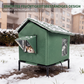 ⏰ NUR FÜR KURZE ZEIT: 50 % RABATT! 🐈 Wetterfestes erhöhtes Katzenhaus für den Außenbereich – aus wasserdichtem Oxford-Gewebe, mit thermischer Aluminiumauskleidung und klappbarem Design 🌧️