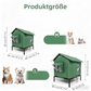 ⏰ NUR FÜR KURZE ZEIT: 50 % RABATT! 🐈 Wetterfestes erhöhtes Katzenhaus für den Außenbereich – aus wasserdichtem Oxford-Gewebe, mit thermischer Aluminiumauskleidung und klappbarem Design 🌧️