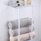 【⏳Limitiertes Angebot – 55 % Rabatt!!】🛁 Ausziehbarer Badezimmer-Handtuchhalter – 38–75 cm höhenverstellbar, Kohlenstoffstahl, bohrerfreie Wandmontage