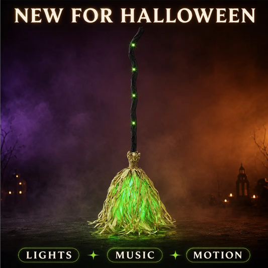 🧹 Langweilige Halloween-Deko? Dieser Hexenbesen fliegt wirklich – elektrisch & gruselig!