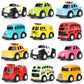 🚗 BLITZANGEBOT: 50% RABATT! 🎁 12er-Set Mini-Cartoon-Spielzeugautos – Robuster Kunststoff – Reibungsfahrzeuge für Kinder ab 3 Jahren 🏎️