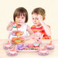 🍵 BLITZANGEBOT: 50% RABATT! 🦄 Kinder-Teeservice Spielzeug – PP/PS – 17-teilig Tragbar für Kinder ab 3 Jahren – Fantasiespiel & Teeparty 🎀