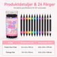 24-Farben Doppelseitige Nagel-Art-Stifte Set