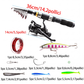 🎣50 % RABATT⏰ Komplettes Reise-Angelset, mit Tragetasche, ideal für unterwegs