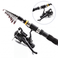 🎣50 % RABATT⏰ Komplettes Reise-Angelset, mit Tragetasche, ideal für unterwegs
