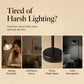 Tischlampe aus Holz mit Jungfrau-Maria-Muster