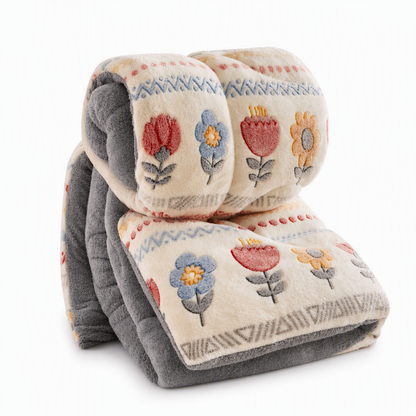 🛌❄️ Doppelseitige Sherpa-Fleece-Winterbettdecke – extra dick, kuschelig weich & wärmend für kalte Nächte ☁️✨
