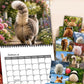 Lustiger Tier-Hintern Wandkalender