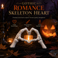 💀 50% RABATT! 🎃 Skelett-Figur – Gotische Herz-Handgeste, handbemalte Knochendetails & robuste Harzkonstruktion – Gruselige Schreibtisch- & Regaldekoration ✨