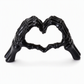 💀 50% RABATT! 🎃 Skelett-Figur – Gotische Herz-Handgeste, handbemalte Knochendetails & robuste Harzkonstruktion – Gruselige Schreibtisch- & Regaldekoration ✨