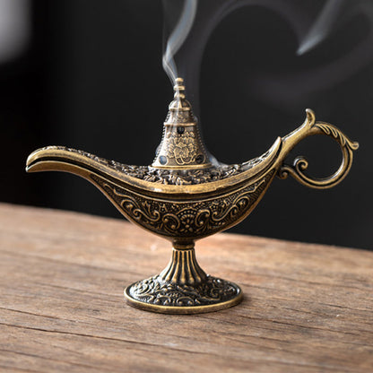 🔥 1+1 GRATIS!! 🪔 Retro Aladdin-Wunderlampe Räuchergefäß, Vintage Aroma Diffuser