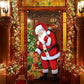 Weihnachtliche Türabdeckung für schnelle und stimmungsvolle Weihnachtsdekoration (90 × 180 cm)