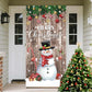Weihnachtliche Türabdeckung für schnelle und stimmungsvolle Weihnachtsdekoration (90 × 180 cm)