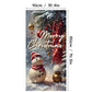 Weihnachtliche Türabdeckung für schnelle und stimmungsvolle Weihnachtsdekoration (90 × 180 cm)