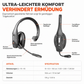 ⏰Drahtloses Bluetooth-Headset für Callcenter mit ENC-Umgebungsgeräuschunterdrückung und automatischer Kopplung für Kundenservice und Lkw-Fahrer