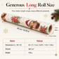 Weihnachtliches Geschenkpapier mit Highland-Rind und Blumen, Rolle 43 × 500 cm
