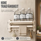 🛁50 % RABATT🧺Doppelt klappbares Handtuchregal, saugmontiert rostfrei, bohrfrei platzsparend für das Bad