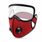 Staub- und winddichte Outdoor-Sportmaske mit Schutzvisier und Atemventil fürs Laufen und Radfahren