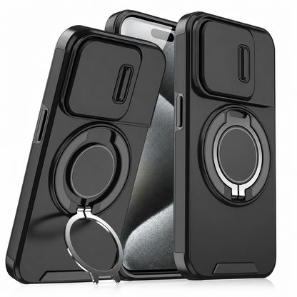 📱 50 % RABATT! 🛡️ Stoßfeste Handyhülle, mit Schiebedeckel und praktischer Ständerfunktion ✨