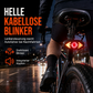 Fahrrad Fernbedienung Blinker Schlusslicht mit Hupe Warnleuchte für Straßen- und Mountainbikes