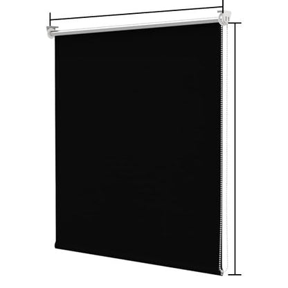 🔥 50 % RABATT!! 📢🌑 100% Verdunkelungsrollo – UV-Schutz, nahtlose Kanten & Klemmfix ohne Bohren, 130 cm Schwarz