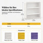 Wandmontierte, transparente Vitrine für Actionfiguren und Aufbewahrungsorganizer mit zwei Ablagen