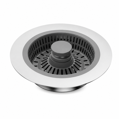 📢📢 -50 % !! ⏰Bouchon d'évier de cuisine - Bouchon de vidange avec corps en acier inoxydable et panier filtrant en ABS