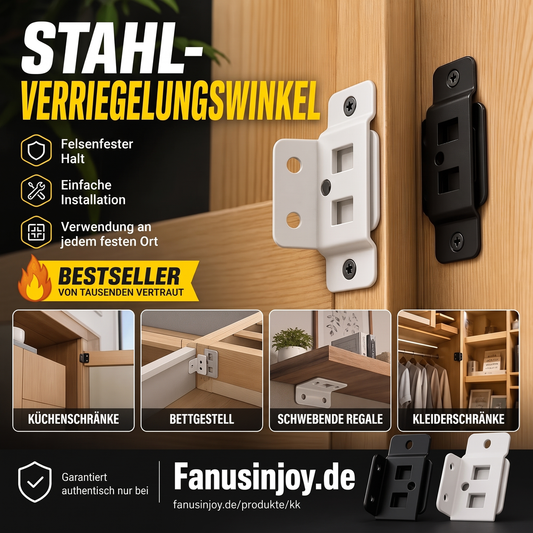 📢📢50% RABATT !!⏰2-in-1 Regalhalterungen mit Verriegelungseinsatz – robust und einstellbar – ideal für Regale, Werkbänke oder Schränke – einfach zu installieren und sicher 🛠️✨